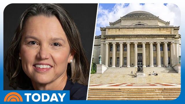 Columbia University’s interim president steps down