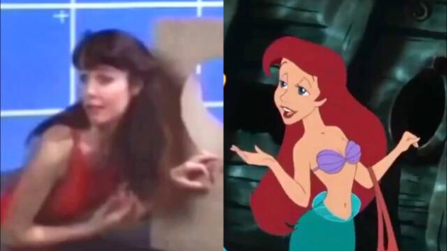 ARIEL Live-Action References in Disney’s ‘The Little Mermaid’ (1989) COMPARISON