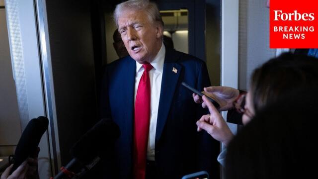 FULL AIR FORCE ONE GAGGLE: Trump Takes Multiple Questions From Reporters On The Flight Back To D.C.
