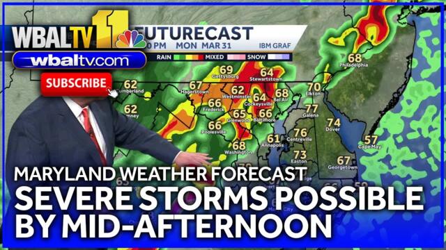 Maryland Weather Forecast: Heavy rain, thunderstorms Monday