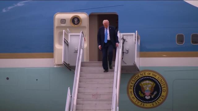 President Donald Trump returns to West Palm Beach (March 28, 2025)