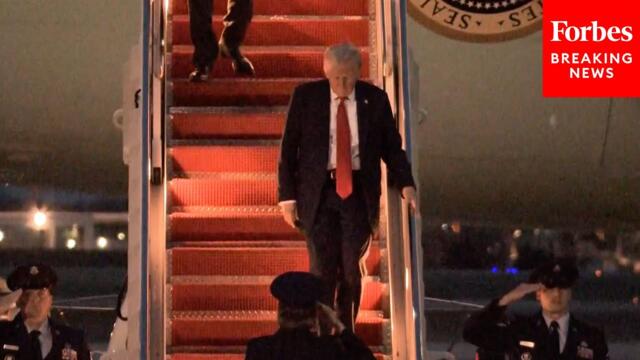 BREAKING NEWS: President Trump Arrives At JBA After Weekend In Palm Beach, Florida