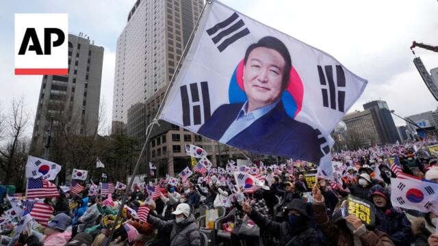 Opponents and supporters of South Korea's impeached president rally in Seoul