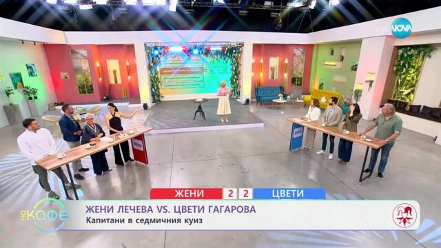 Жени Лечева VS Цвети Гагарова: Капитани в седмичния куиз - „На кафе“ (01.04.2025)
