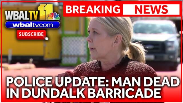 Raw: Man dead after Dundalk barricade, police say