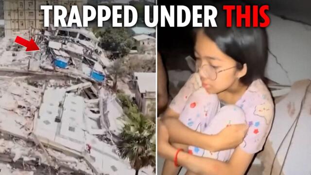 Quake survivors frantically tap for help under collapsed building