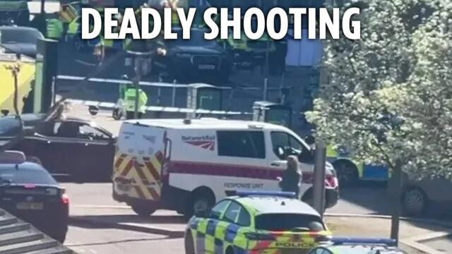 Cops shoot man ‘carrying gun’ dead at train station in broad daylight