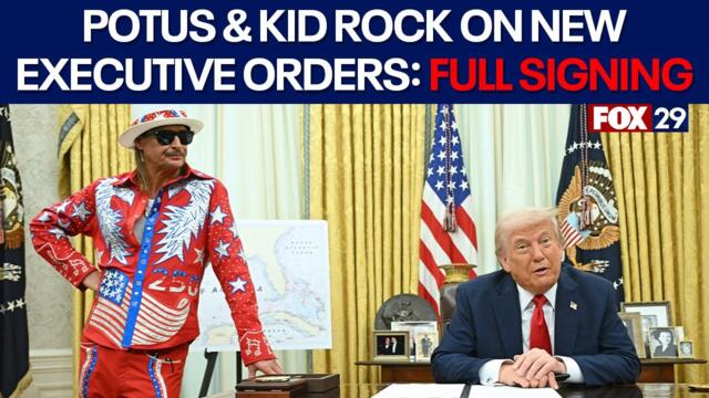 FULL SIGNING: Kid Rock joins President Trump in new executive order signings