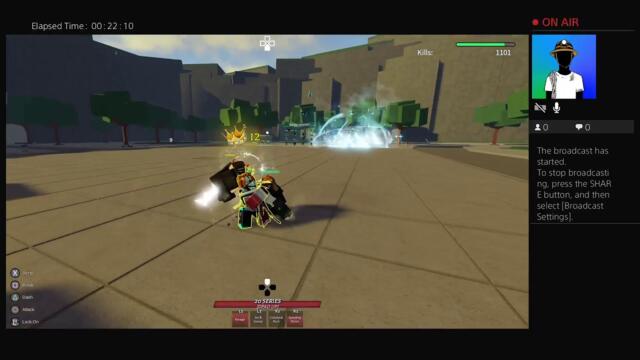 Playing TSB (The Strongest Battlegrounds but in PS4)!!!!