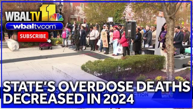 Maryland overdose deaths declined last year