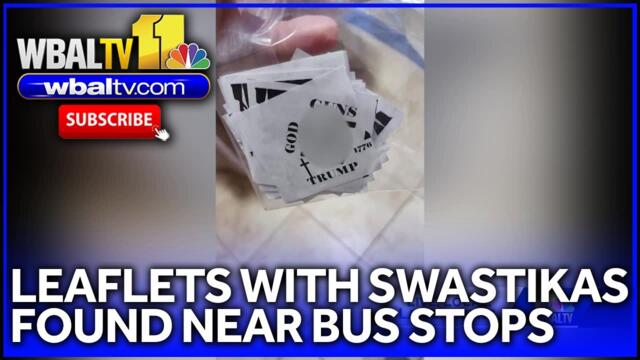 Leaflets with swastikas found near Howard County bus stops