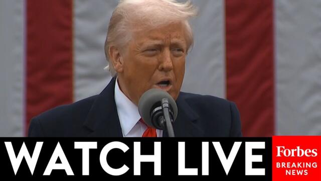 WATCH LIVE: President Trump Delivers 'Liberation Day' Remarks To Announce His Global Tariff Plan