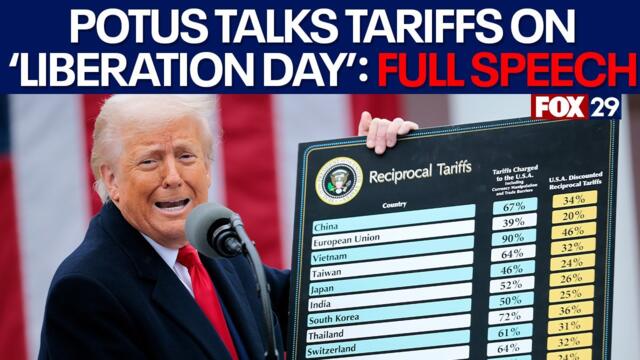 FULL SPEECH: President Trump talks new tariffs on 'Liberation Day'