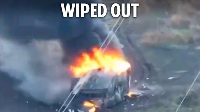 Ukraine obliterates Russia's bizarre 'turtle tank' in explosive aerial drone strike