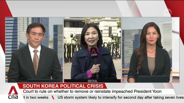 South Korea's impeached President Yoon faces court ruling to decide his fate
