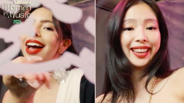 JENNIE, Ángela Aguilar & More Sign XOXO On The Camera Lens | Billboard Women In Music 2025