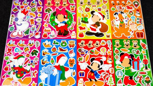 MICKEY MOUSE STICKER BOOK MAKEOVER 🎄✨ | MICKEY, MINNIE, DONALD & DAISY CELEBRATE THE HOLIDAY SEASON!