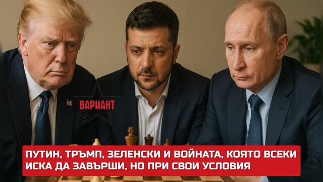 ПУТИН, ТРЪМП, ЗЕЛЕНСКИ И ВОЙНАТА, КОЯТО ВСЕКИ ИСКА ДА ЗАВЪРШИ, НО ПРИ СВОИ УСЛОВИЯ,  Вариант #474