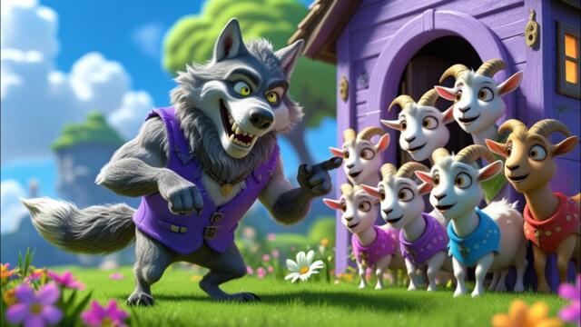 Вълкът и седемте козлета- детски приказки | 4K | БГ аудио