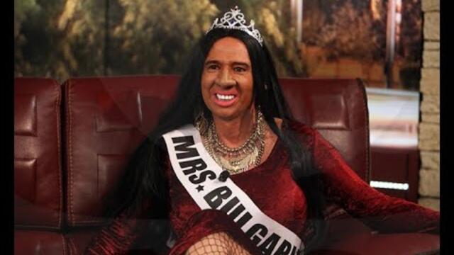 Шоуто на Слави - Виктор Калев като Анита Мейзер уплашила Шрек