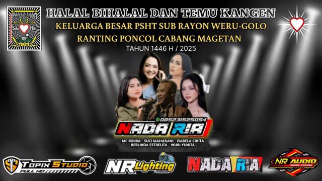 LIVE HALAL BIHALAL & TEMU KANGEN KELUARGA BESAR PSHT SUB WERU RAYON GOLO RANTING PONCOL CAB. MAGETAN