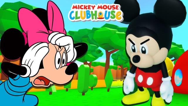 Minnie Mouse KIDNAPPED by Evil Mickey Mouse in Roblox Mickey Mouse Clubhouse RP Adventure