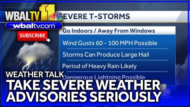 Weather Talk: What to do in severe storms