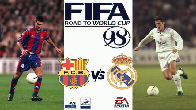 FIFA 98 - PC Gameplay [HD] Barcelona vs Real Madrid #elclasico #barcelona #realmadrid #fifa #laliga