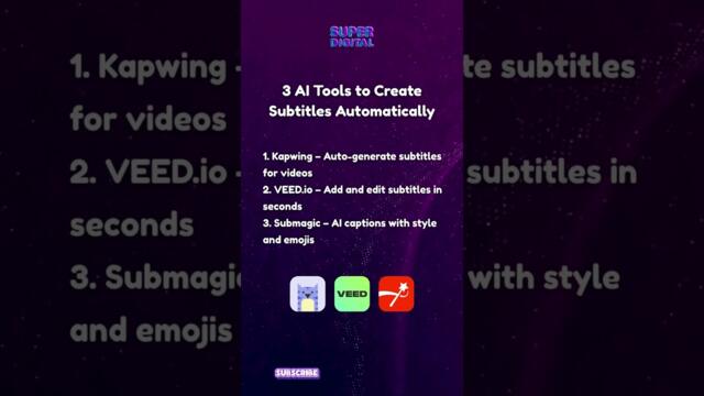 3 AI Tools That Add Subtitles Automatically
