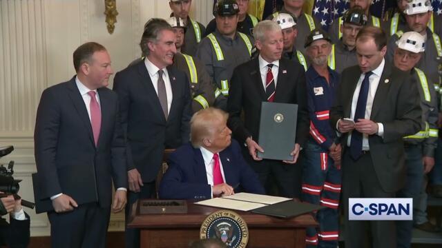 President Trump Signs Executive Orders Supporting Coal Industry
