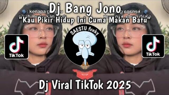 DJ KAU PIKIR HIDUP INI CUMA MAKAN BATU - DJ BANG JONO VIRAL TIKTOK TERBARU 2025 !!