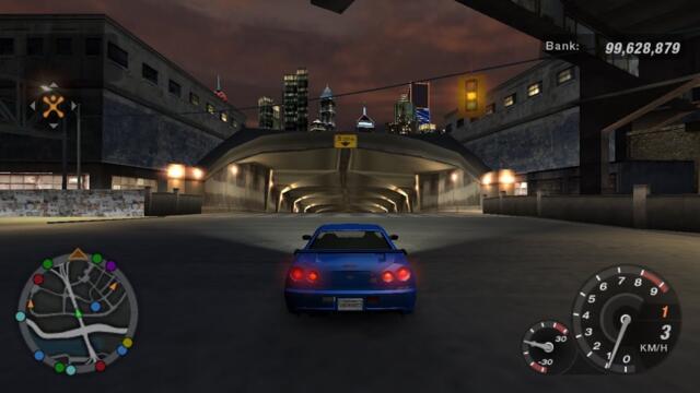 NFS Underground 2 Beta Map With Fixed Barriers (No Commentary)