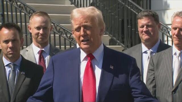 President Trump says his tariff plan is working
