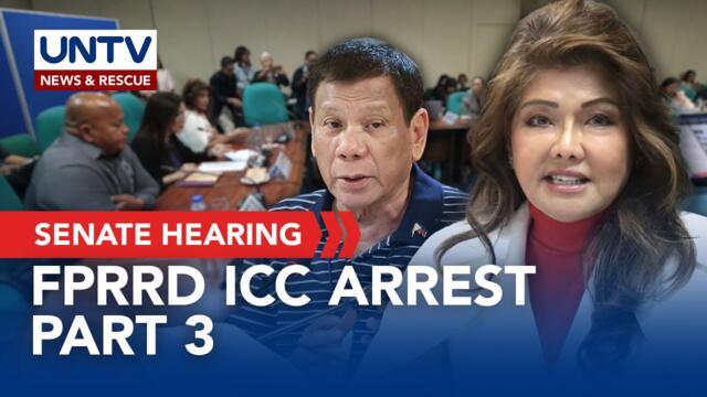 Senate hearing on former President Duterte's ICC arrest: Part 3 | April 10, 2025