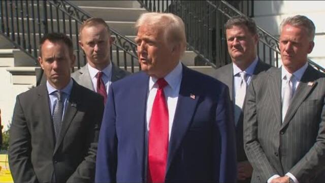 President Donald Trump issues 90-day pause on all tariffs except for China
