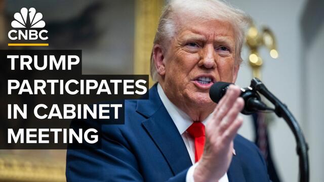 President Trump participates in a Cabinet meeting at the White House — 4/10/25