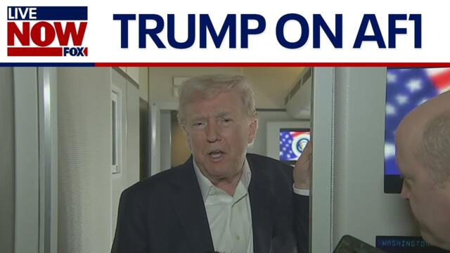 WATCH: President Trump speaks to reporters on Air Force One