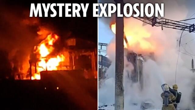 Mystery blast lights up sky in Russia as explosion rocks thermal power plant