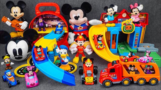 Satisfying with Unboxing Mickey Mouse Roller Coaster Deluxe Clubhouse Playset| Review Toys ASMR