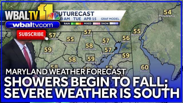 Maryland weather forecast: Showers begin to fall across region