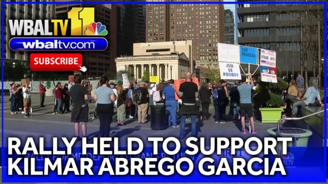 Rally held in support of Kilmar Abrego Garcia