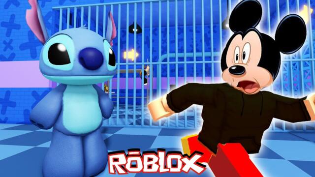 Mickey Mouse ESCAPE STITCH BARRY PRISON in Roblox