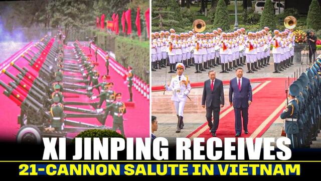 Chinese President Xi Jinping Lam review guard of honour at Presidential Palace | Vietnam