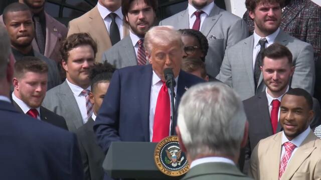 President Trump Welcomes the 2024 College Football National Champions - The Ohio State University