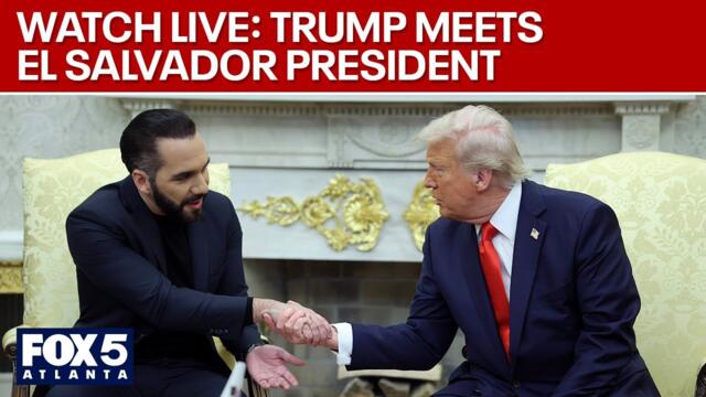 WATCH LIVE: President Trump meets with El Salvador President | FOX 5 News