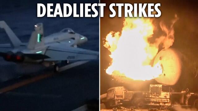 Massive US strikes kill dozens at Yemeni oil port in deadliest attack on Houthis