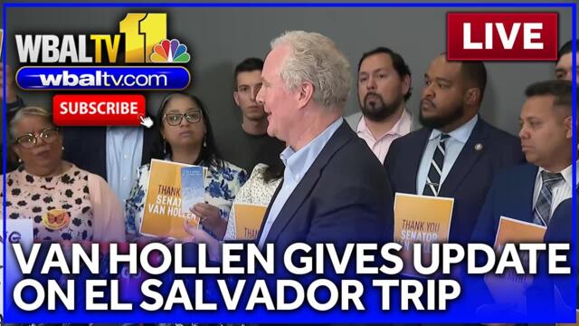 Van Hollen provides update upon return from El Salvador trip
