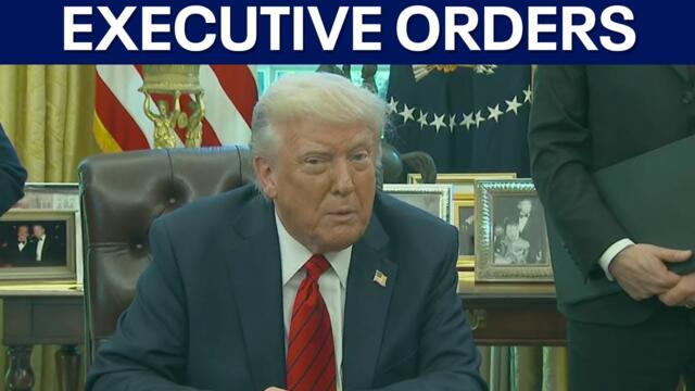 President Donald Trump signs Executive Orders; answers questions on FSU shooting, tariffs