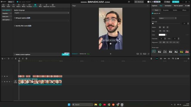 👍 SIMPLE: How to Quickly Make Word-for-Word or One-Word Subtitles in CapCut Desktop | for Dummies