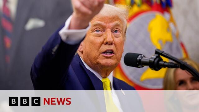 President Trump says US will 'pass' on Ukraine peace talks if no progress soon | BBC News